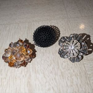 Trio of Stylish Rings with Unique Designs